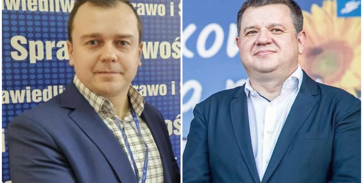 Michał Gawroński (z lewej) i Krzysztof Kozik znaleźli się w zarządzie okręgowym PiS-u