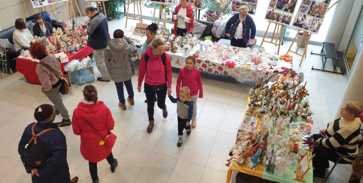 Podczas ubiegłorocznego kiermaszu w bibliotece