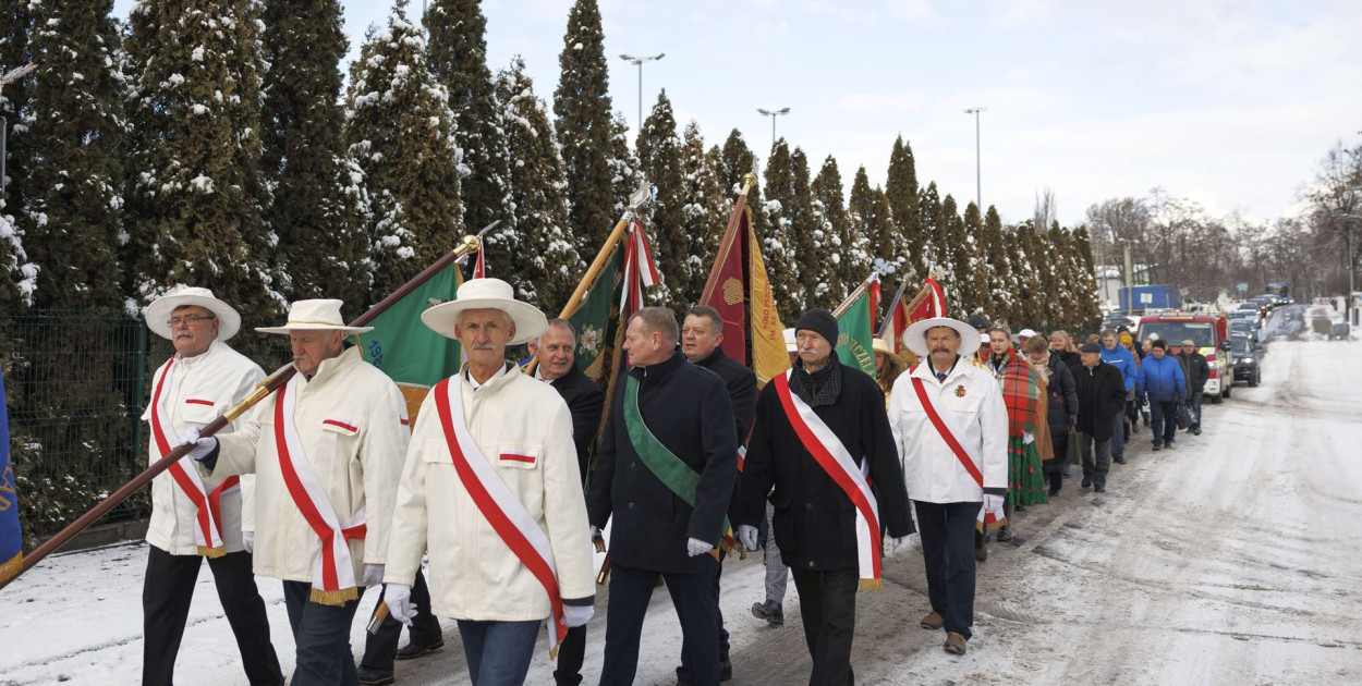 Pszczelarze w drodze ja jubileuszową uroczystość, fot. UMWM