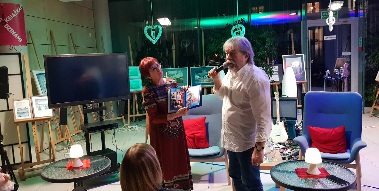 Renata Bednarz z Krzysztofem Ścierańskim, o którym napisała biografię