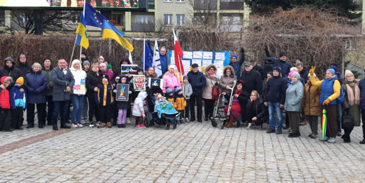 Uczestnicy niedzielnej demonstracji