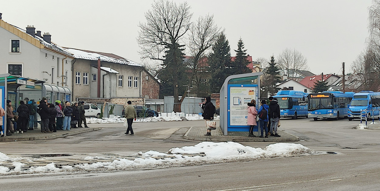 Obecny dworzec ZKKM przy Kusocińskiego w Chrzanowie