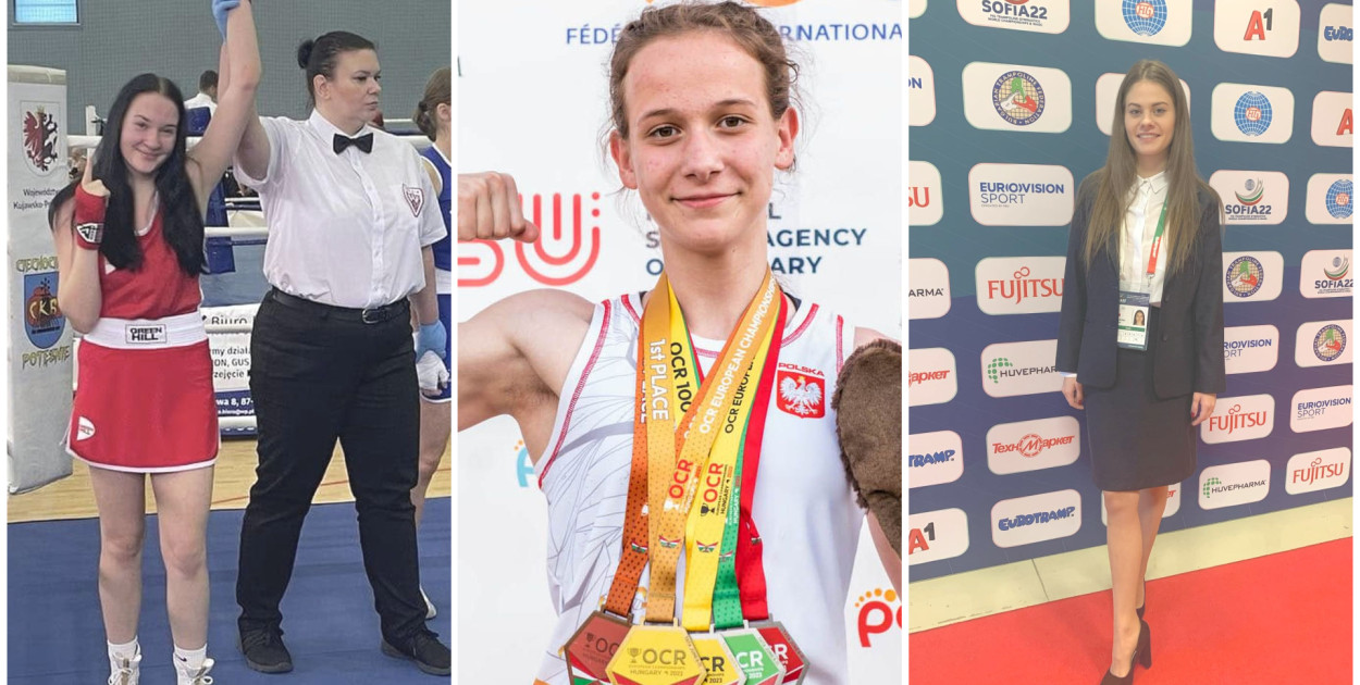 Od lewj Aleksandra Halbina, Anna Garlacz i Angelika Majcherek