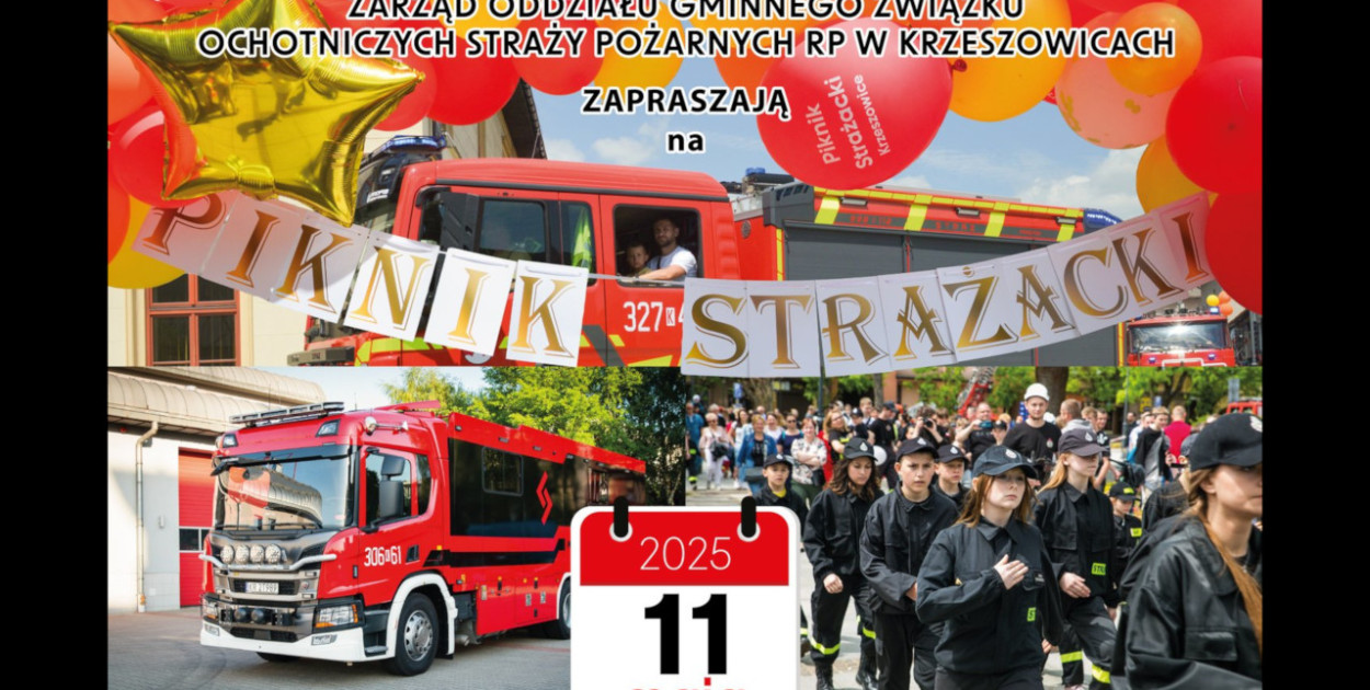 Strażacy z gminy Krzeszowice zapraszają na piknik