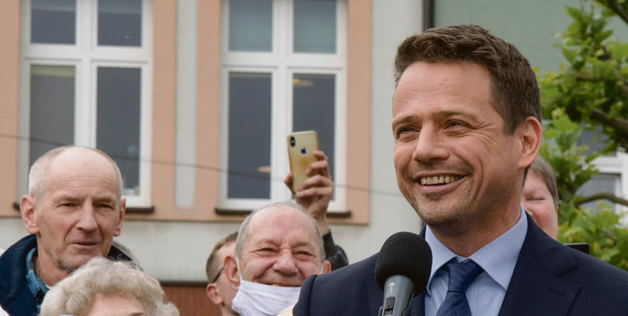 Rafał Trzaskowski w Chrzanowie, podczas kampanii prezydenckiej w 2020 r.