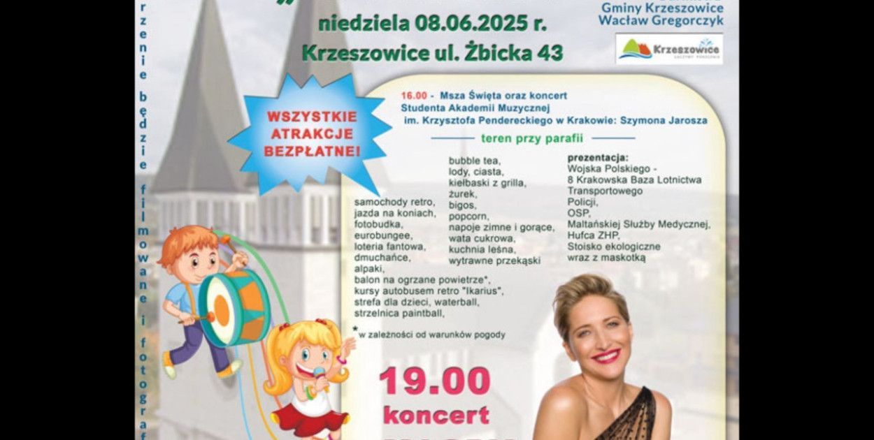 W najbliższa niedzielę w Krzeszowicach przy kościele św. Jana Pawła II odbędzie się wielki piknik parafialny
