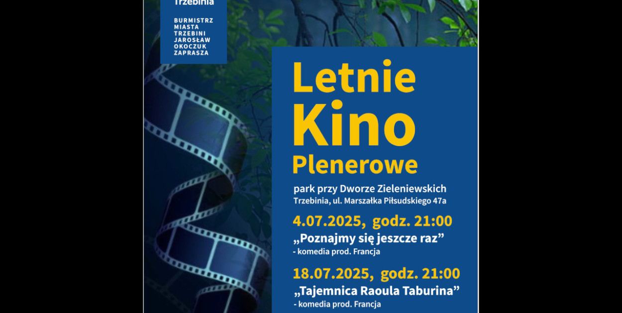 W lipcu zaplanowano dwa seanse plenerowego kina w Trzebini