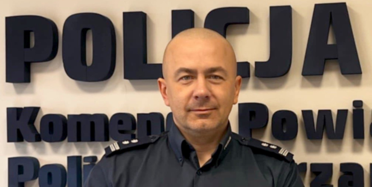 Mł. insp. Marcin Kaczmarek, zastępca Komendanta Powiatowego Policji w Chrzanowie. FOT. KPP Chrzanów