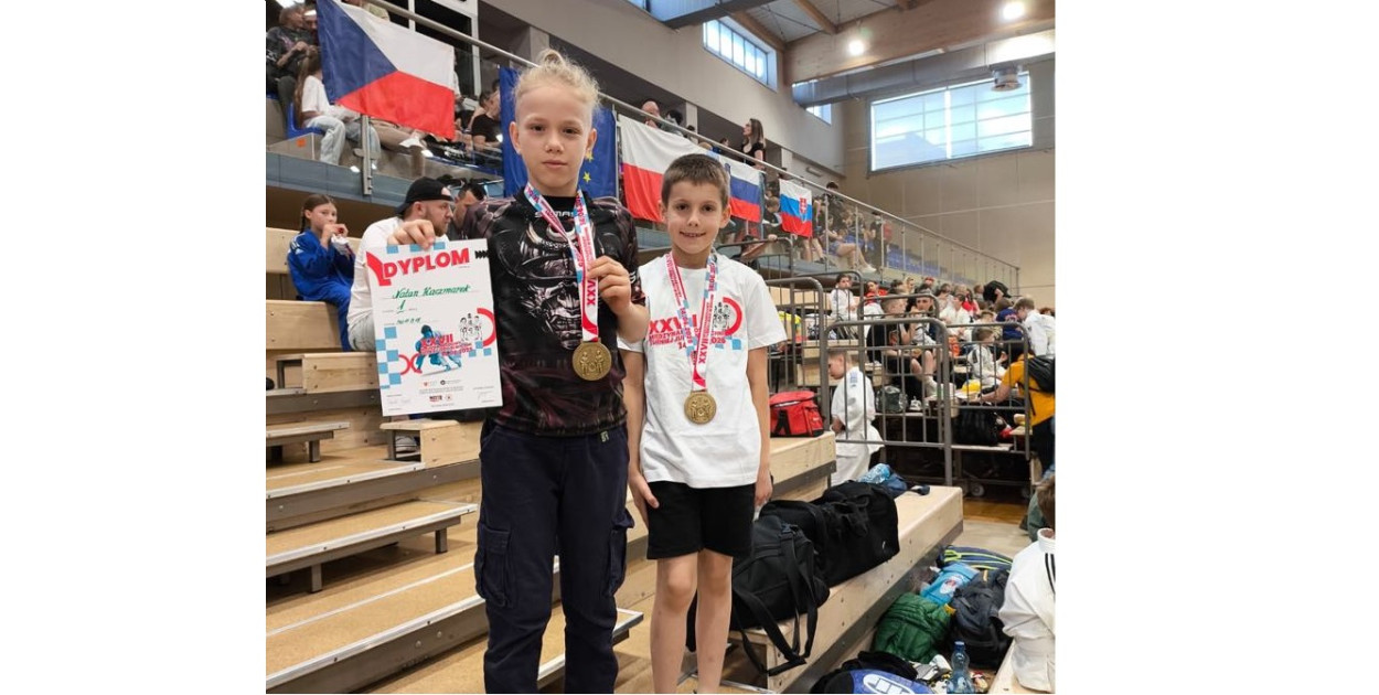 Od lewej: Natan Kaczmarek oraz Igor Zając. FOT. Archiwum fotograficzne KS Judo Kangury 