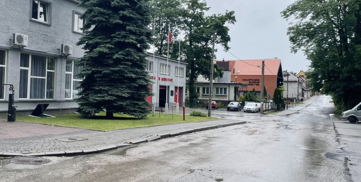 Ul. Korycińskiego w Alwerni