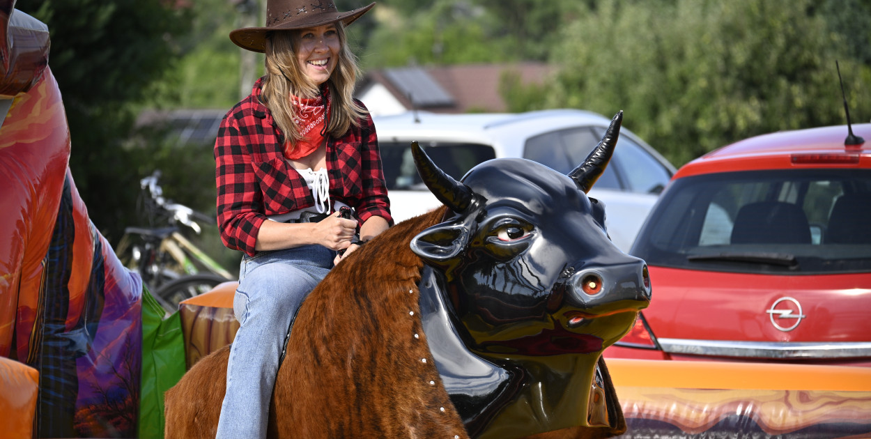 Byk rodeo był jedną z wielu atrakcji