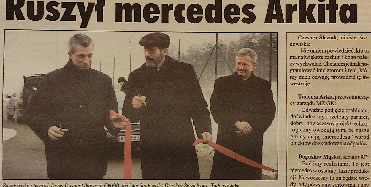 Otwarcie składowiska odpadów w Balinie