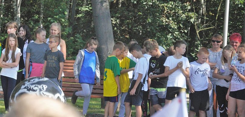 Park w centrum wsi