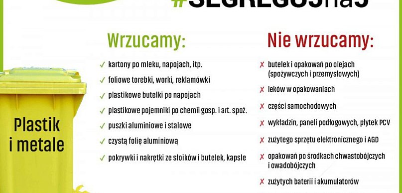  Plastik, metale i opakowania wielomateriałowe - z żółtego pojemnika po…