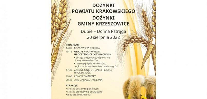 Dożynki w Dolinie Pstrąga. Wystąpi Megitza