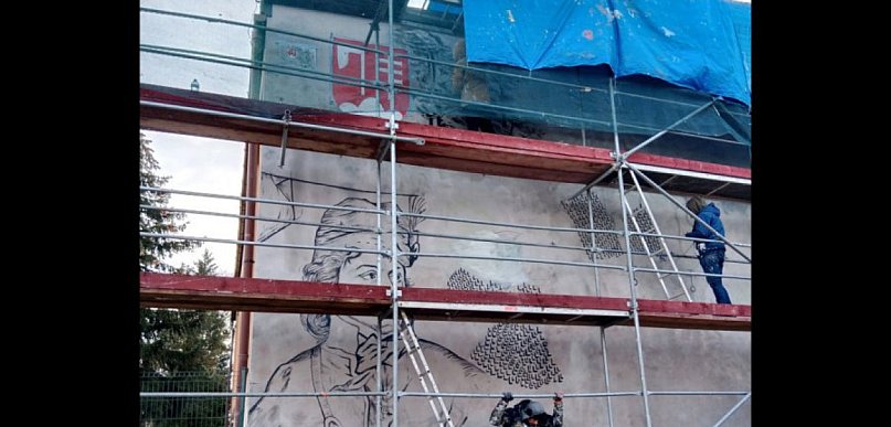 Powstaje wielki mural na 700-lecie sołectwa