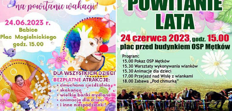 Pikniki na powitanie wakacji w Babicach i Mętkowie 