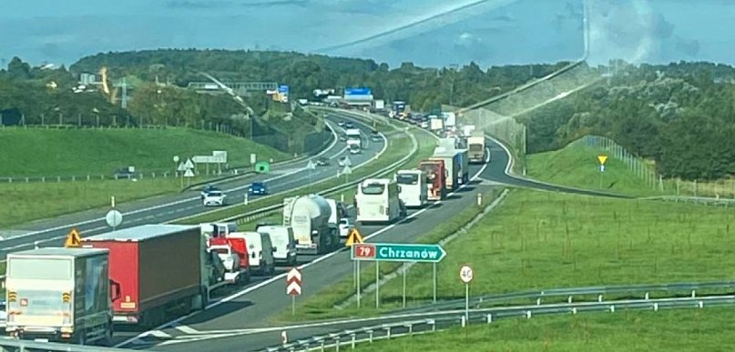 Wielki korek na A4