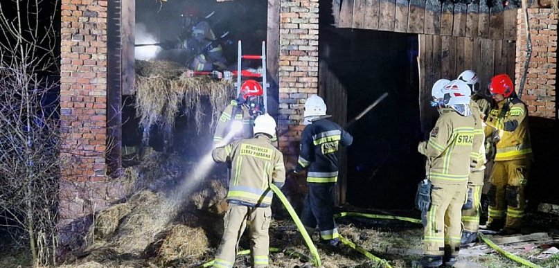 Nocny pożar w Filipowicach (ZDJĘCIA)