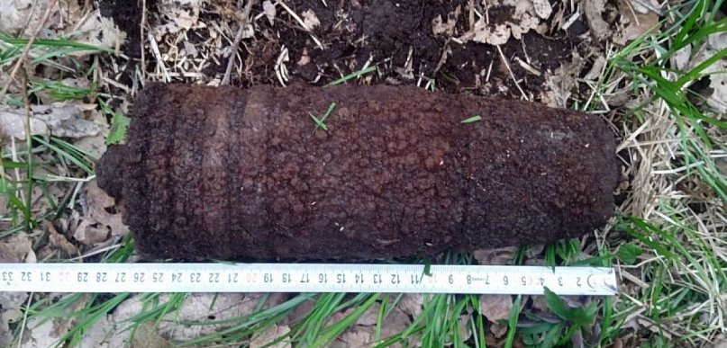 Znaleziono dwa pociski moździerzowe i pocisk artyleryjski 