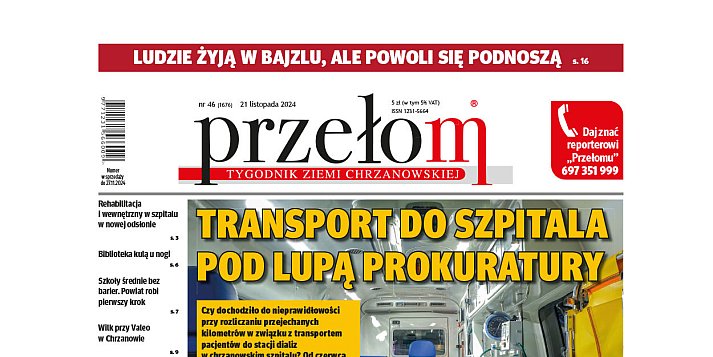 46. numer Tygodnika Ziemi Chrzanowskiej "Przełom" 