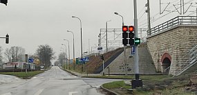 Dron policyjny nad skrzyżowaniem w Chrzanowie