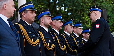 Strażacy odebrali odznaczenia i awanse na Powiatowym Dniu Strażaka w Wygiełzowie