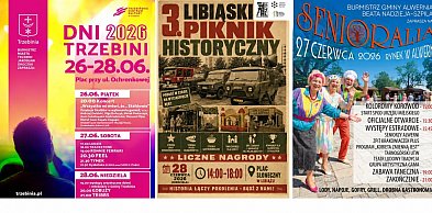 Senioralia w Alwerni, piknik historyczny w Libiążu i trzy dni koncertów w Trzebini
