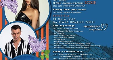 Roxie i Skrzypek na Rynku w Krzeszowicach