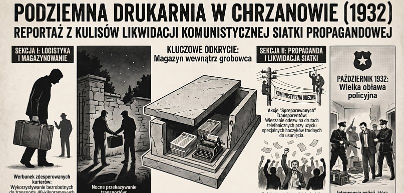 Pod płytą grobową: jak drukowano rewolucję w Chrzanowie