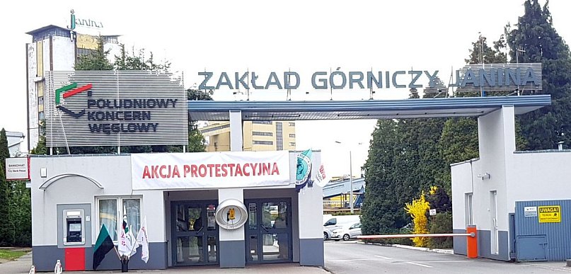 Związkowcy z ZG Janina rozmawiali z ministrami. Protest wciąż trwa