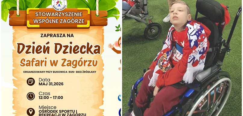 Safari dla dzieci i pomoc dla Dominika. Wyjątkowy Dzień Dziecka w Zagórzu