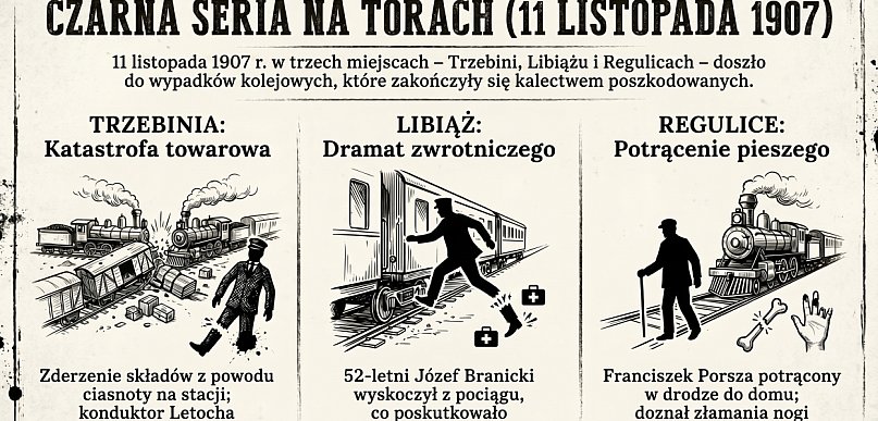 Czarny poniedziałek chrzanowskiej kolei. Trzy dramaty jednego dnia