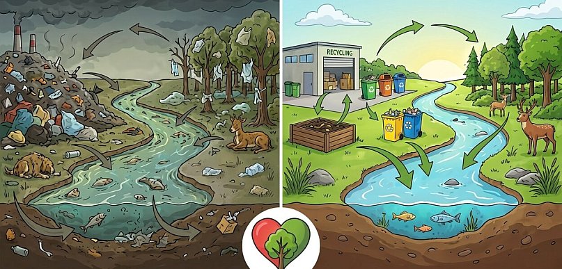 Jak prawidłowa utylizacja i recykling wpływają na ochronę lokalnego ekosystemu?