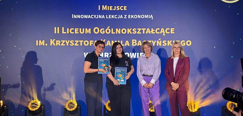 I miejsce i tytuł Złotej Szkoły NBP dla Drużyny „Złoty Baczyn” II LO w Chrzanowie