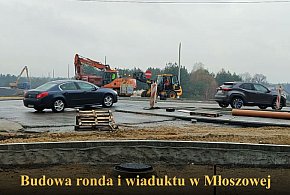 Nowe rondo i nowy wiadukt w Młoszowej